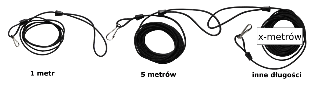 smycze i przedłużki do szelek dla papug