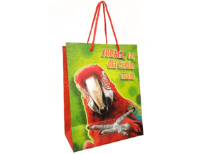 Torba upominkowa z papugą arą