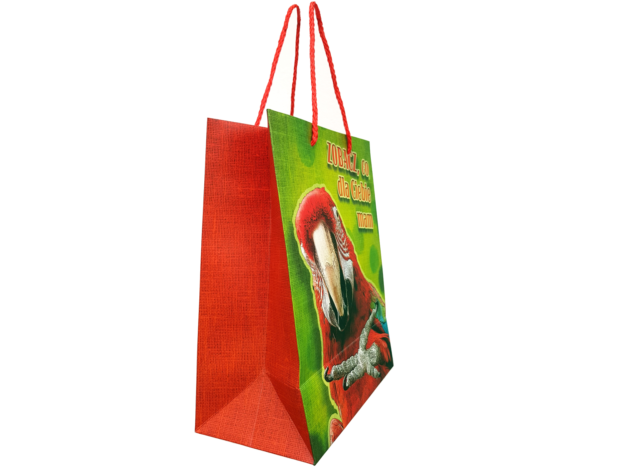Torba upominkowa z papugą arą