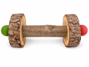 Zabawka dla papug do łapki - drewniana sztanga do chwytania