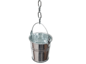 Zabawka dla papug - wiaderko - ukrywacz jedzenia