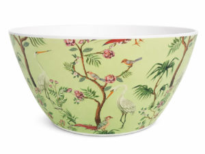 Miska z melaminy z tropikalnym wzorem