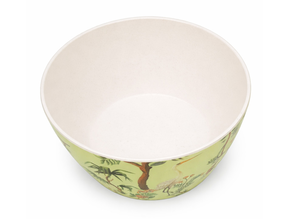 Miska z melaminy z tropikalnym wzorem